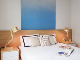 Studio Apartment - Woodland Park Kalibata, RANAH RANAH Minimalistische Schlafzimmer Blau
