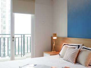 Studio Apartment - Woodland Park Kalibata, RANAH RANAH Quartos minimalistas Azul