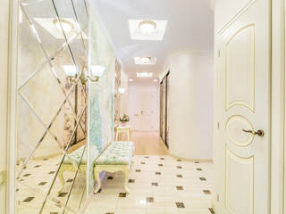 Пастель, Дизайнер Светлана Юркова Дизайнер Светлана Юркова Classic style corridor, hallway and stairs