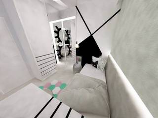 Quarto pré-adolescente, Duna Arquitetura Duna Arquitetura 모던스타일 아이방 엔지니어드 우드 투명