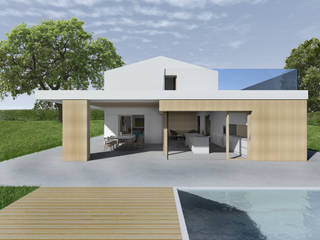 VILLA CON PISCINA, roberto sarda architetto roberto sarda architetto モダンスタイルの プール