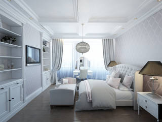 Лиловые мечты, Дизайнер Светлана Юркова Дизайнер Светлана Юркова Classic style bedroom