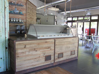 REMODELAÇÃO DE CAFÉ ESTILO INDUSTRIAL, Glim - Design de Interiores Glim - Design de Interiores 상업공간