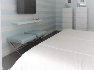 Blue LOve Room, Espaços Únicos - EU InteriorDecor Espaços Únicos - EU InteriorDecor Moderne slaapkamers