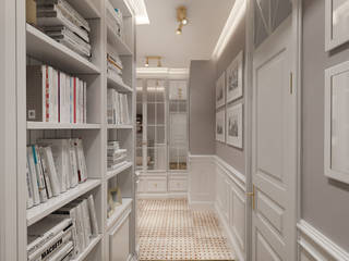 Изысканность по-французски, Дизайнер Светлана Юркова Дизайнер Светлана Юркова Classic corridor, hallway & stairs