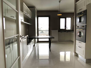 MİM101 GÖKTÜRK, MİMPERA MİMPERA 北欧デザインの キッチン 木 白色