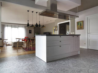 MİM102 GÖKTÜRK, MİMPERA MİMPERA 北欧デザインの キッチン セラミック 灰色