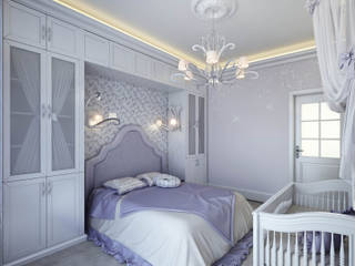 Этюд в розовых тонах, Дизайнер Светлана Юркова Дизайнер Светлана Юркова Classic style bedroom