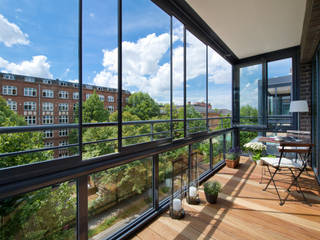 Glasfaltwände für Terrasse und Balkon, Mester Fenster-Rollladen-Markisen Mester Fenster-Rollladen-Markisen Detached home