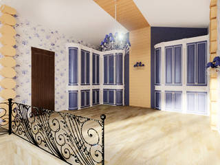Кантри, Дизайнер Светлана Юркова Дизайнер Светлана Юркова Country style corridor, hallway & stairs