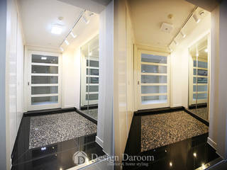 잠실 리센츠 아파트, Design Daroom 디자인다룸 Design Daroom 디자인다룸 الممر الحديث، المدخل و الدرج