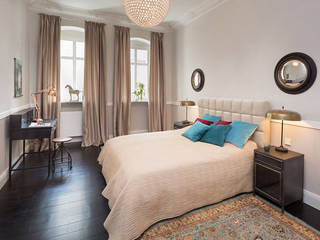 Wohnung in Prenzlauerberg - Berlin . , CONSCIOUS DESIGN - Interiors by Nicoletta Zarattini CONSCIOUS DESIGN - Interiors by Nicoletta Zarattini Classic style bedroom Wood Beige