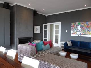 Private Residence - Vredehoek, Turquoise Turquoise Salas de estilo moderno