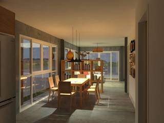 Sukhumvit 50 Residence, Aim Ztudio Aim Ztudio Industrial style dining room