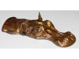 Hippopotame submergé en bronze , Moinat SA Moinat SA Weitere Zimmer Kupfer/Bronze/Messing