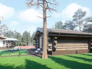 Дом из рубленного бревна , needsomespace needsomespace Log cabin Wood Wood effect