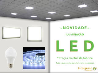 ILUMINAÇÃO LED, Intergesso, Lda Intergesso, Lda Dinding & Lantai Gaya Eklektik
