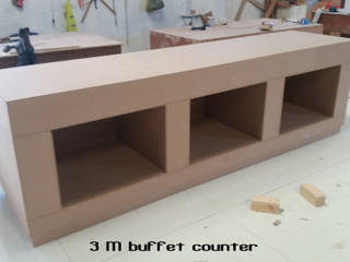 Buffet counter, Gurooji Designs Gurooji Designs Salas de jantar minimalistas