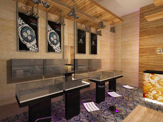 Suisse Watch Showroom, Gurooji Designs Gurooji Designs Commercial spaces