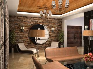 Shakib Villa Interior, Gurooji Designs Gurooji Designs Phòng khách phong cách kinh điển
