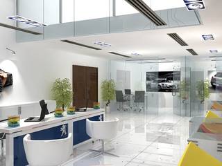 Peugeot Service station , Gurooji Designs Gurooji Designs Commercial spaces