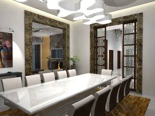 Barari Villa, Gurooji Designs Gurooji Designs Modern dining room