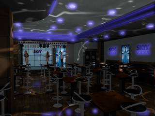 Sky Vodka - club, Gurooji Designs Gurooji Designs Commercial spaces