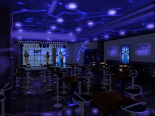 Sky Vodka - club, Gurooji Designs Gurooji Designs Commercial spaces