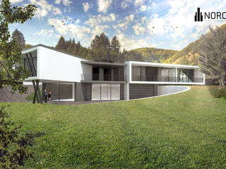 現代 by NORCREATE - Arquitectura & Engenharia, 現代風