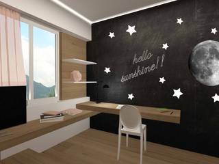 CAMERETTA , Giemmecontract srl. Giemmecontract srl. Camera da letto minimalista Legno Effetto legno