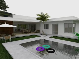 Residência Alphaville Lagoa dos Ingleses, Luciana Hoffmann Arquitetura Ltda Luciana Hoffmann Arquitetura Ltda Casas de estilo moderno