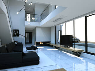 경기도 양평 K주택, 디자인 이업 디자인 이업 Modern living room