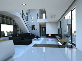 경기도 양평 K주택, 디자인 이업 디자인 이업 Modern living room