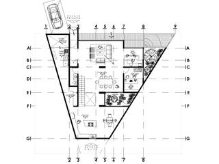 Chalet Sandra Gonzales, Castillo Merlin Castillo Merlin Дома в стиле минимализм Бетон