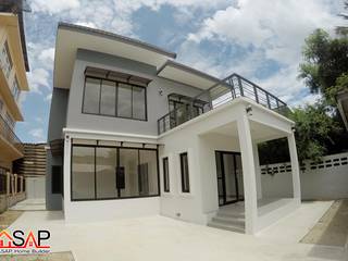 ASAP P14 บ้านชั้นเดี่ยว 2 ชั้น 4 ห้องนอน 3 ห้องน้ำ, Asap Home Builder Asap Home Builder Moderne Häuser