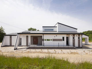 경남 사천시 전원주택, (주)그린홈예진 (주)그린홈예진 Rumah Modern