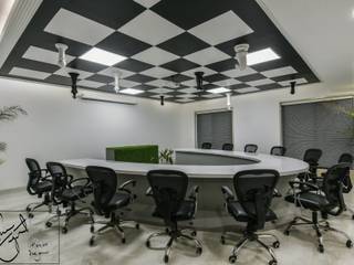 Office Project, Bilaspur, ES Designs ES Designs Рабочий кабинет в стиле модерн