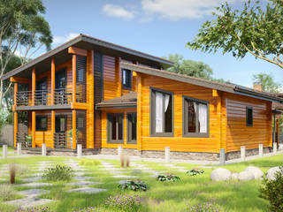 Растущий дом Neapol, Amber Haus Amber Haus Scandinavian style houses Wood Wood effect