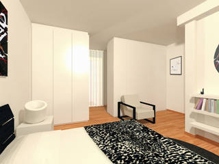 arredamento di una camera da letto - con InteriorBE, Flavia Benigni Architetto Flavia Benigni Architetto Bedroom