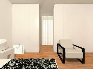 arredamento di una camera da letto - con InteriorBE, Flavia Benigni Architetto Flavia Benigni Architetto Salas modernas