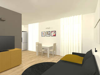 nuovi interni per una giovane famiglia 2, Flavia Benigni Architetto Flavia Benigni Architetto Modern living room