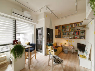 開放式的LDK空間 一葉藍朵設計家飾所 A Lentil Design Living room
