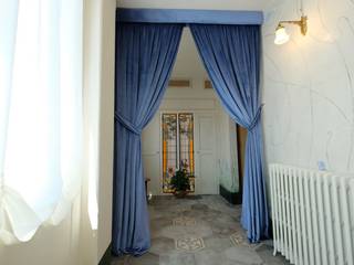 ristorante caffetteria "Le Jardin Fleuri - Gusti Liberty" - 2017, architetto Davide Fornero architetto Davide Fornero Commercial spaces Textile Amber/Gold