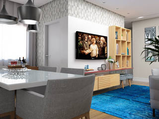 Sala do apartamento, AT arquitetos AT arquitetos Livings modernos: Ideas, imágenes y decoración