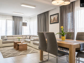 OSIEDLE PRZY ZAMKU WROCŁAW_02, KODO projekty i realizacje wnętrz KODO projekty i realizacje wnętrz Modern living room