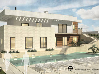 Moradia V5 - Cascais | a.b. 350,00 m2, ATELIER OPEN ® - Arquitetura e Engenharia ATELIER OPEN ® - Arquitetura e Engenharia منازل