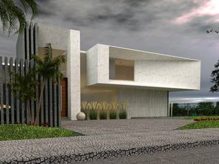 casa G.B. , CASTELLINO ARQUITECTOS (+) CASTELLINO ARQUITECTOS (+) Дома в стиле модерн Бетон