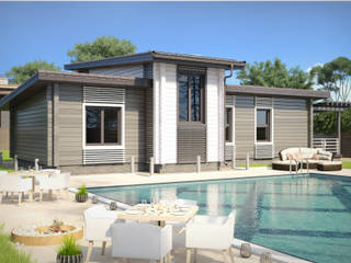 Растущий дом Rimini, Amber Haus Amber Haus บ้านและที่อยู่อาศัย ไม้ Wood effect