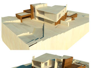 casa G.B. , CASTELLINO ARQUITECTOS (+) CASTELLINO ARQUITECTOS (+) Casas modernas Concreto