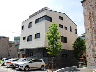 다담하우스_부천시 소사구 범박동 207-6 다가구주택, AAG architecten AAG architecten Casas modernas: Ideas, diseños y decoración